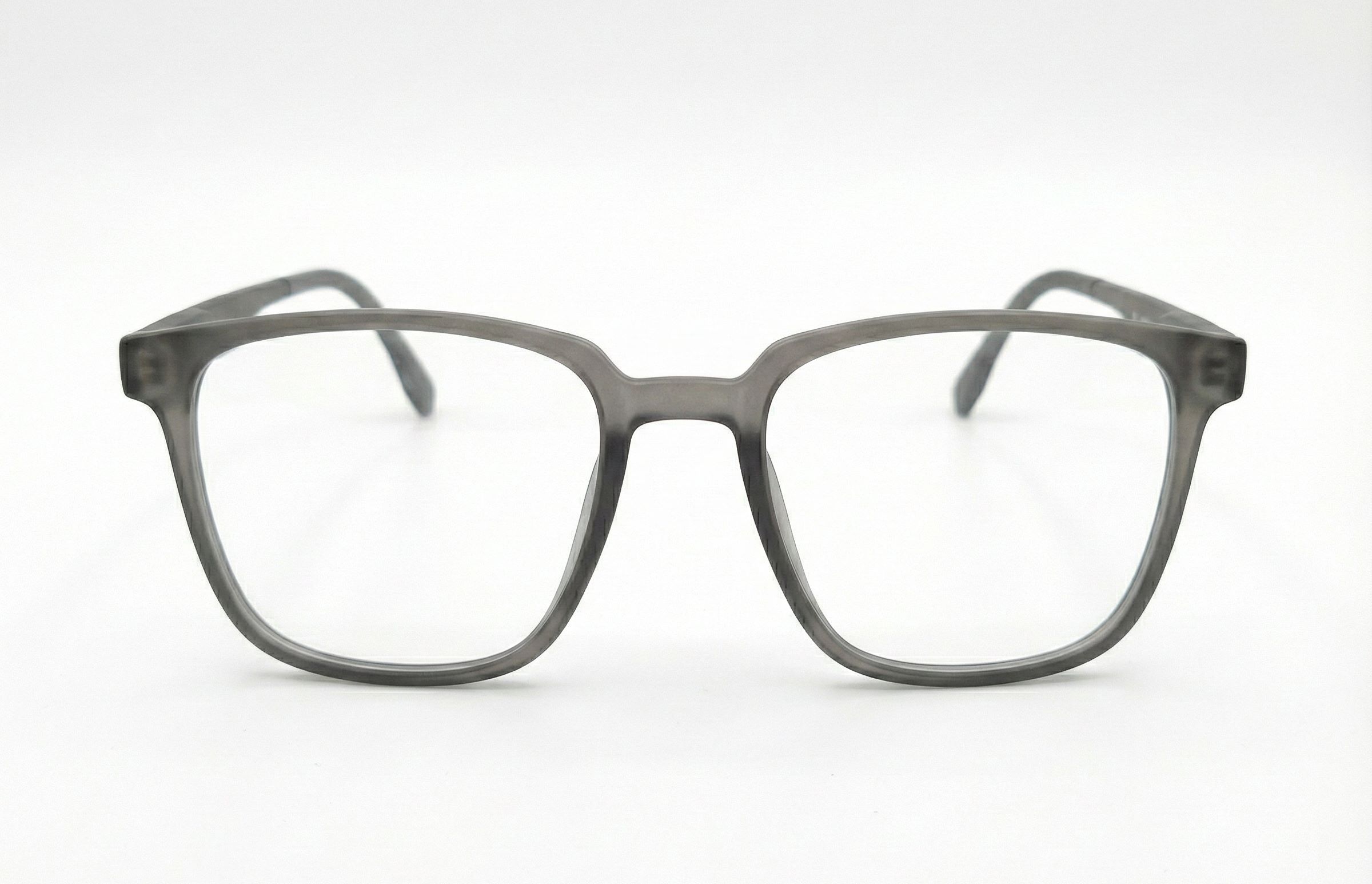 Vintage Mat Brown Square Eyeglasses